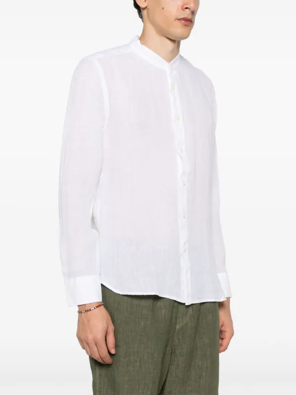 【2024年製 新品】 120% JP FARFETCH | ホワイト | リネンシャツ Lino トップス