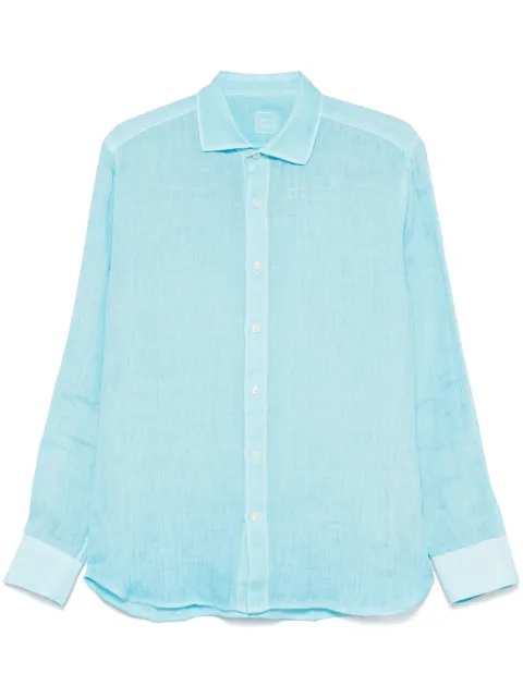 120% Lino camisa con diseño texturizado