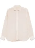 120% Lino slub-textured shirt - Neutrals