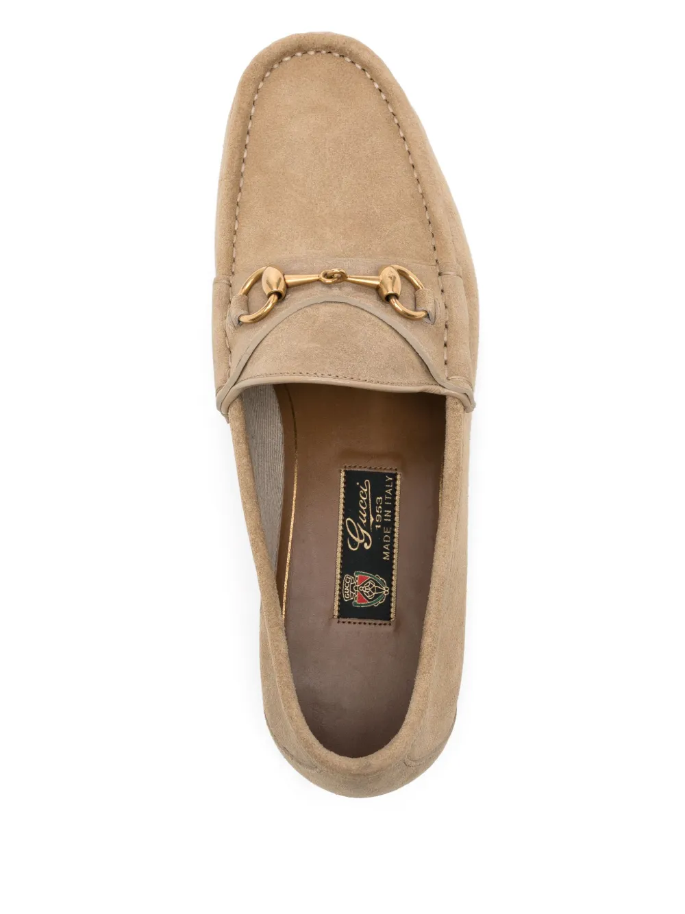 Gucci Leren loafers Beige