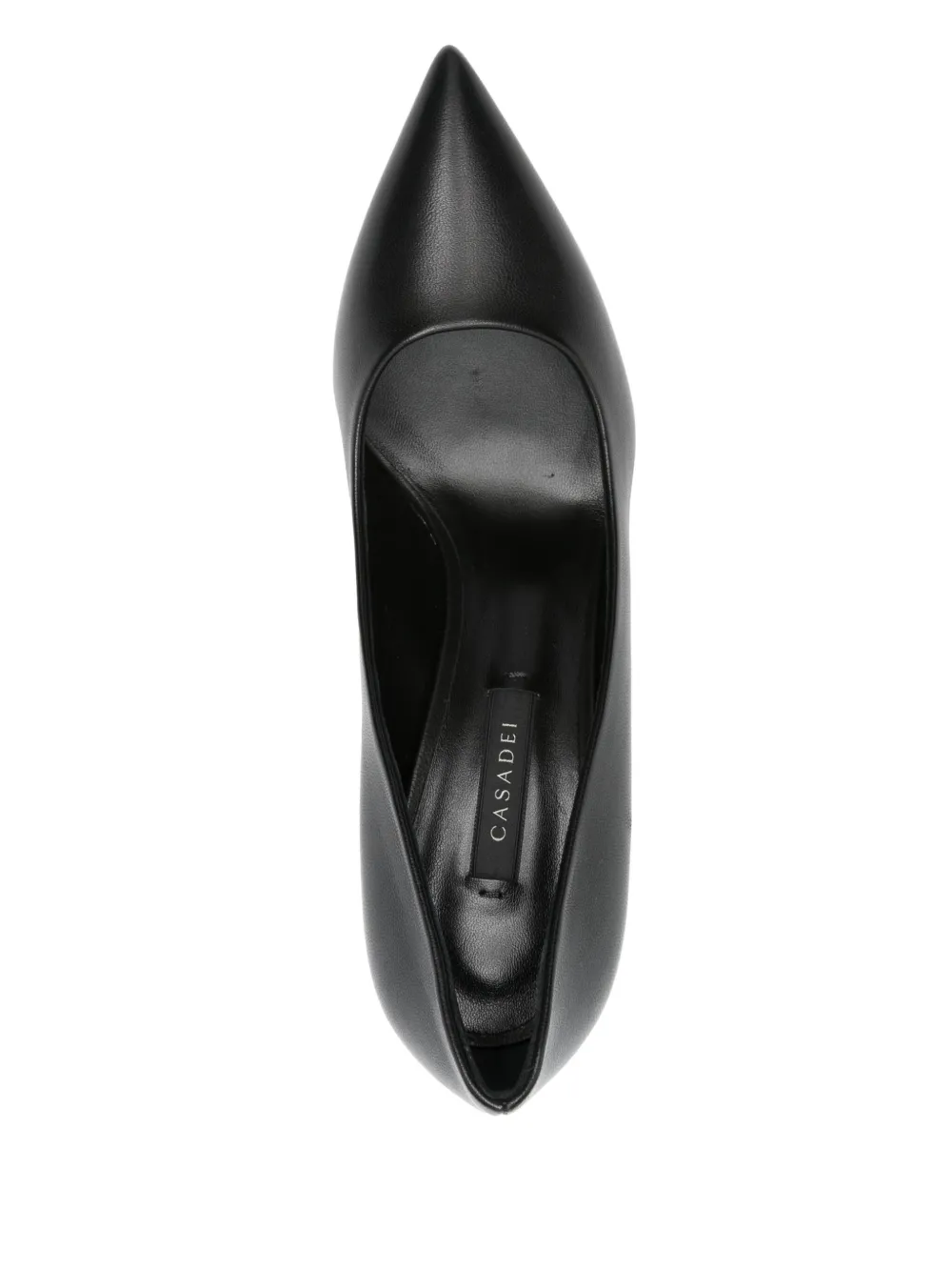 Casadei 80mm leather pumps Black