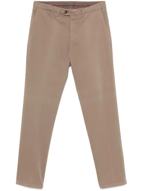 Canali gabardine-weave chinos