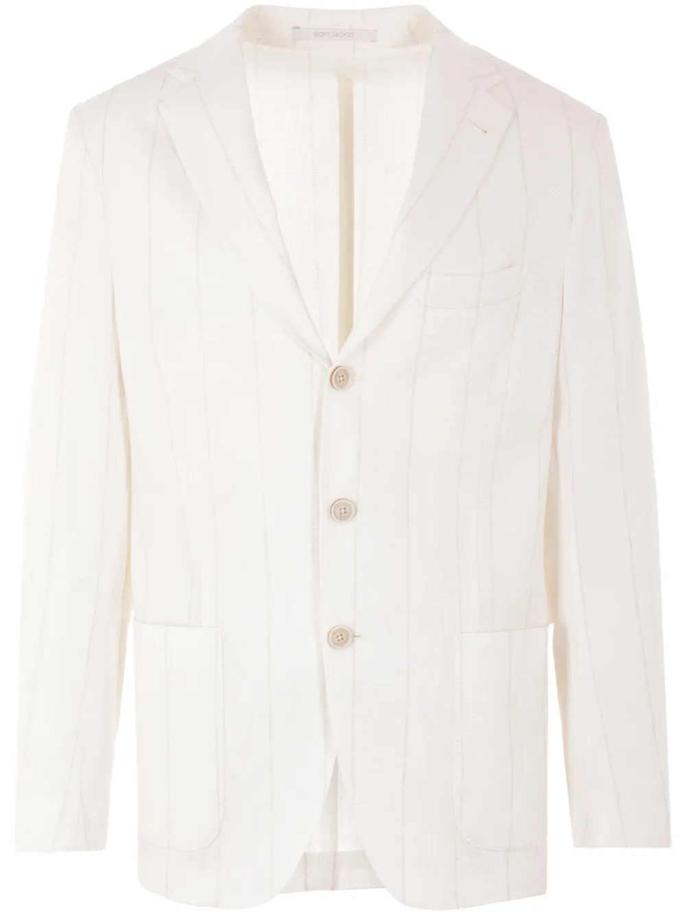 Eleventy enkelknäppt blazer | vit | Image 1