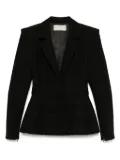 Elie Saab Macramé peplum blazer - Black