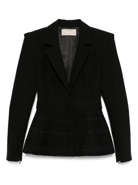 Elie Saab Macramé peplum blazer