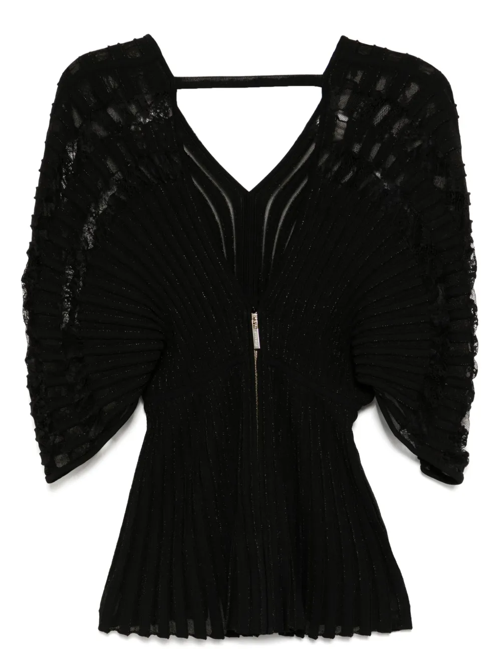 Elie Saab Gebreide blouse - Zwart