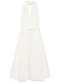 Elie Saab embroidered midi dress - White