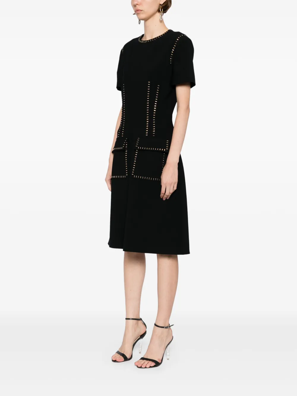 Elie Saab Jurk met studs Zwart