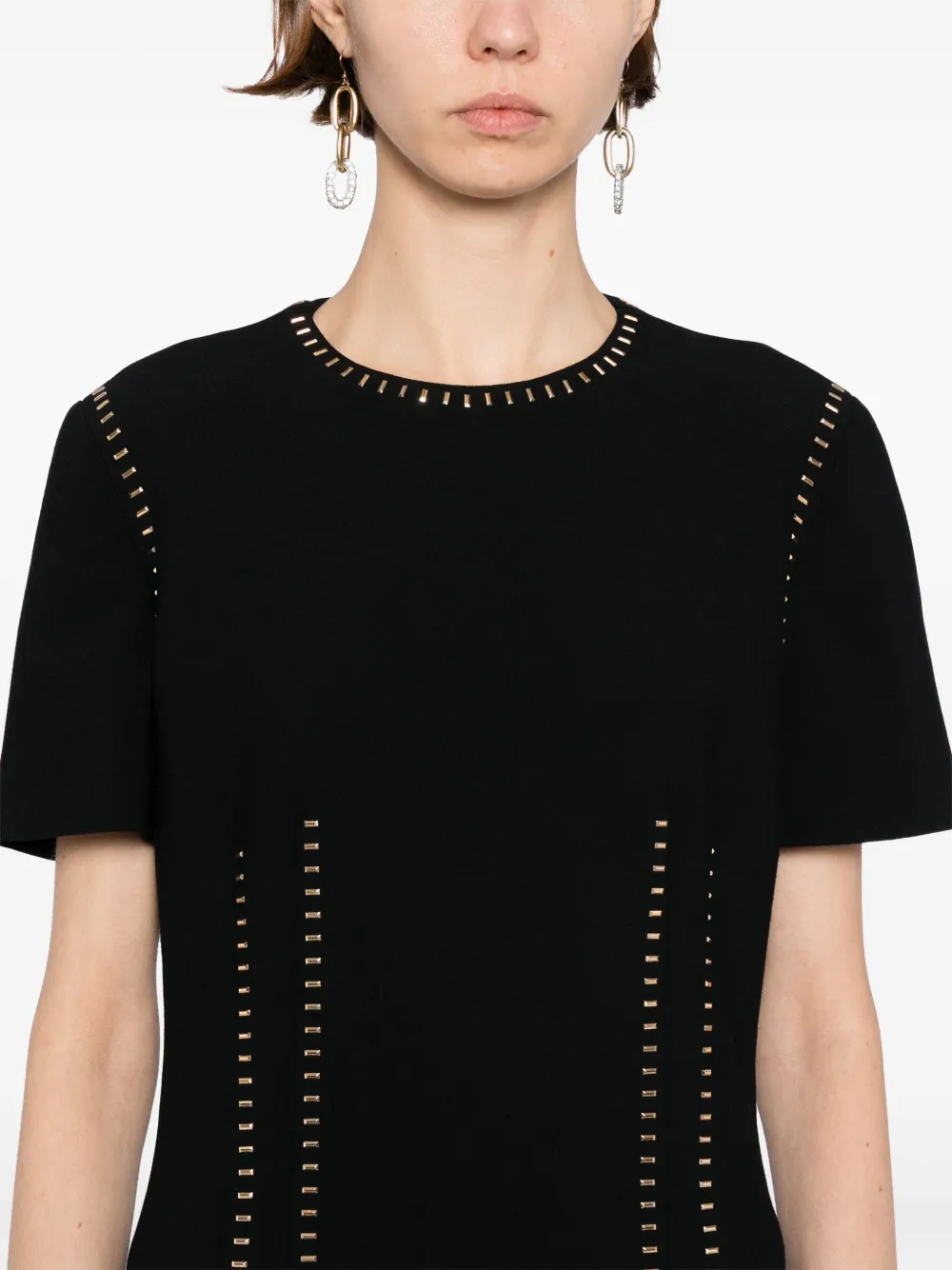 Elie Saab Jurk met studs Zwart