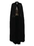 Elie Saab embroidered-sequin dress - Black