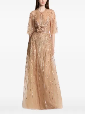 sachin and babi light blue dress Elie Saab Fall 2022 Couture Fashion Show Atmosphere Fashion Show main image 1