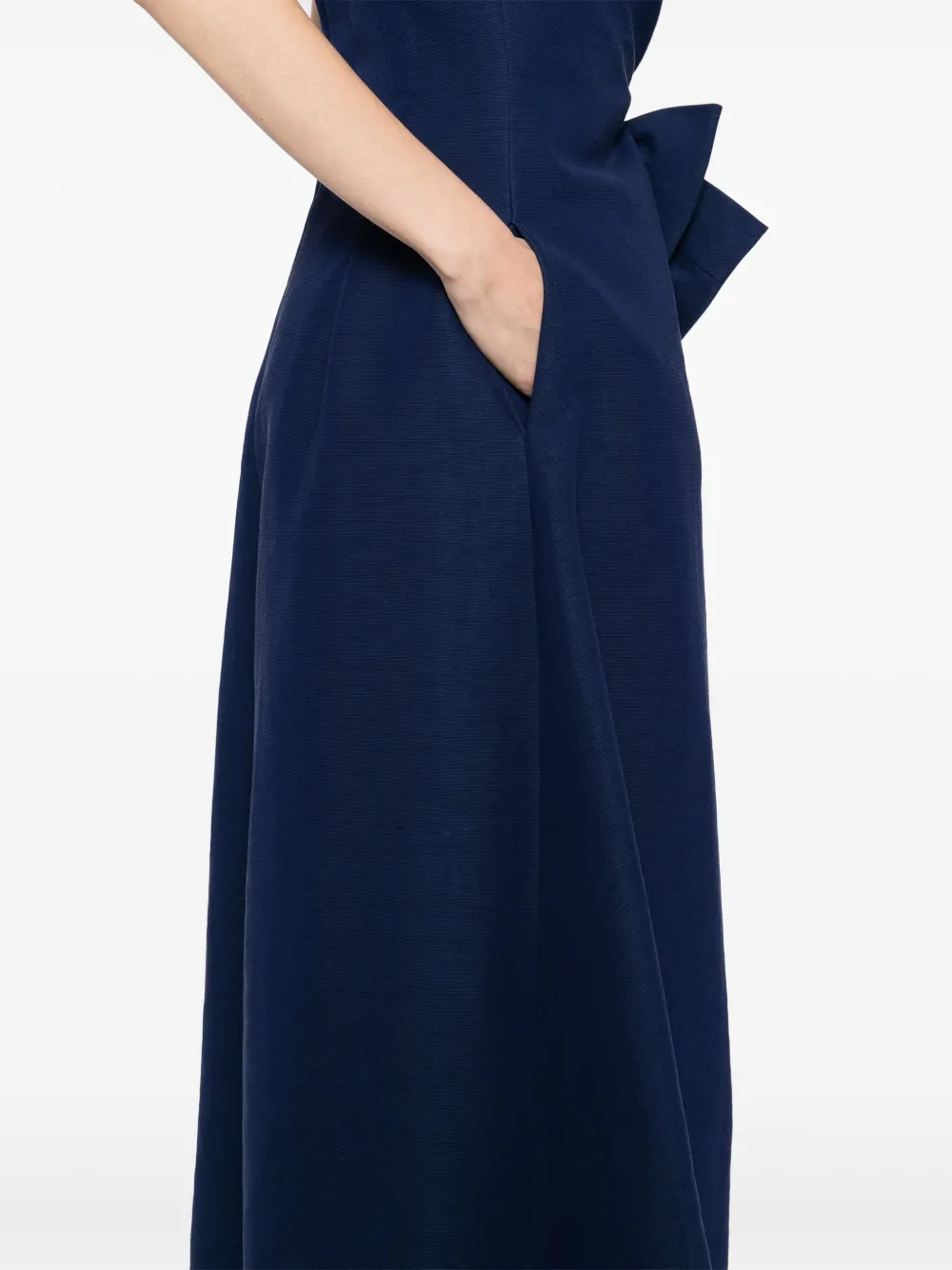 Elie Saab Midi-jurk met strik-detail Blauw