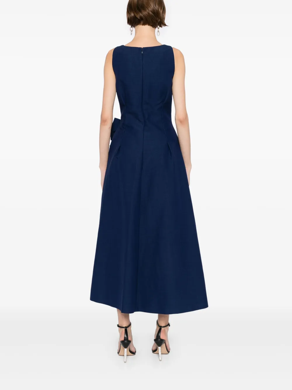 Elie Saab Midi-jurk met strik-detail Blauw