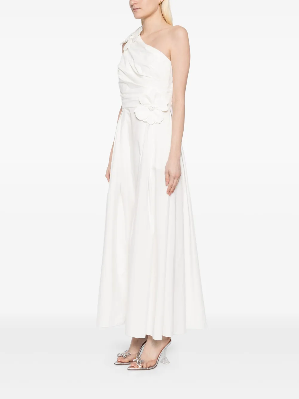 Elie Saab Popeline jurk Wit