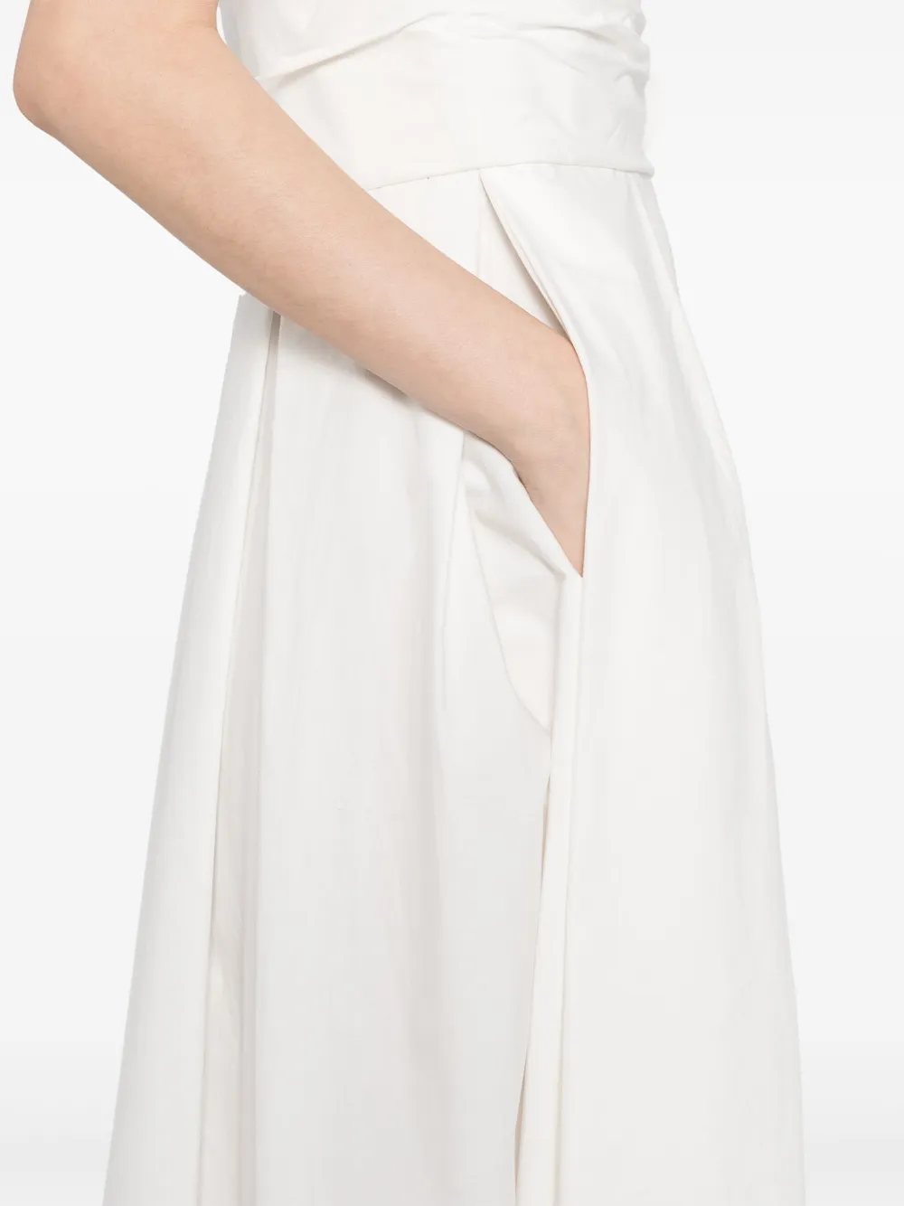 Elie Saab Popeline jurk Wit