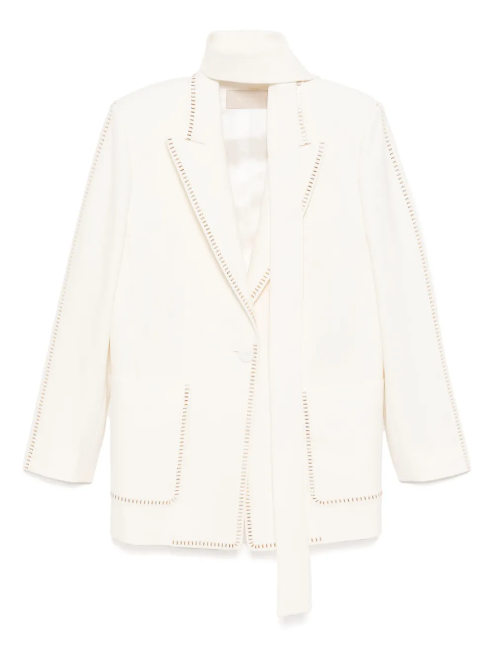 Elie Saab stud-embellished blazer | blanco | Image 1