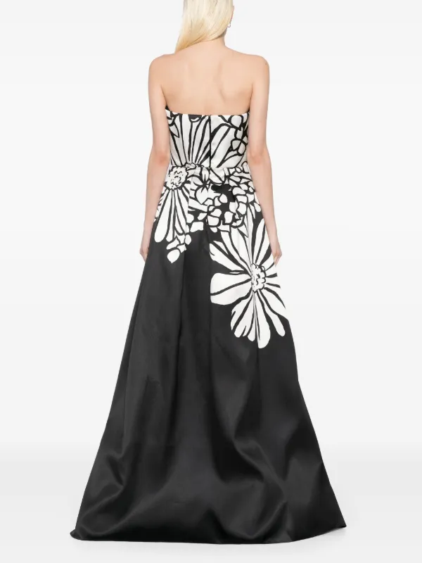 ELIE SAAB SK136NS25CK002FIREBALLLILY 関税送料込 Elie Saab Pleated Silk Chiffon Gown FR 36 (US 4) | eBay