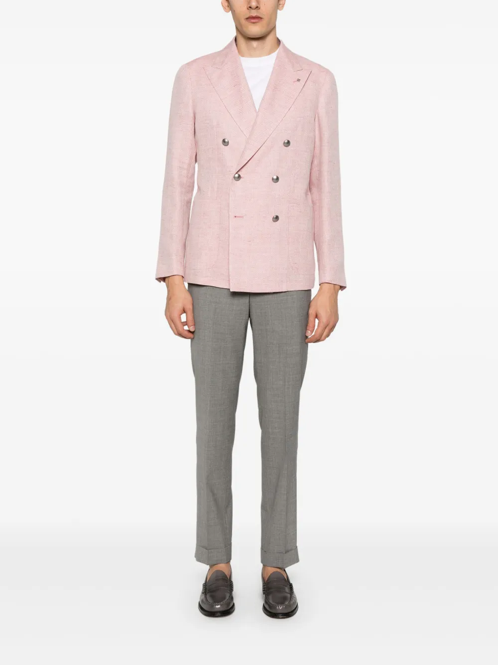 Tagliatore Blazer met dubbele rij knopen - Roze