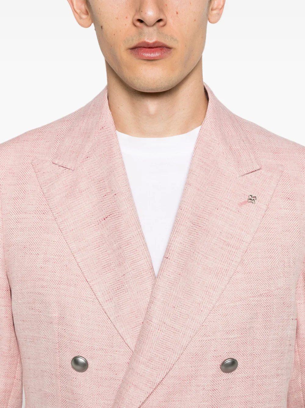 Tagliatore Blazer met dubbele rij knopen Roze