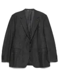 Canali patterned-jacquard blazer - Grey