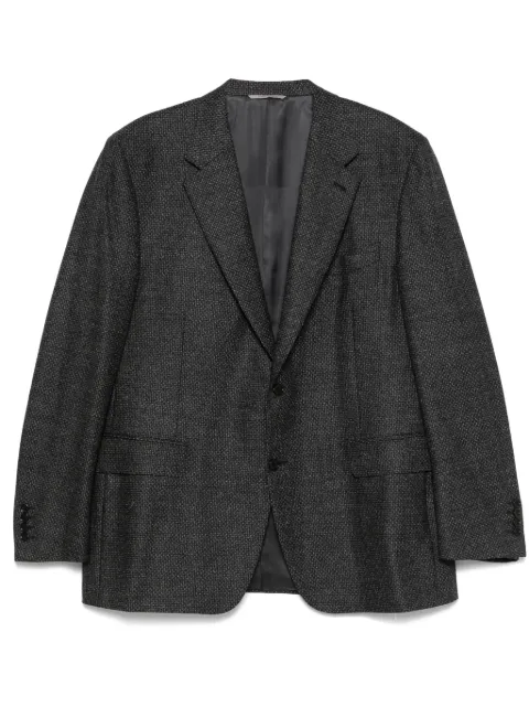 Canali patterned-jacquard blazer