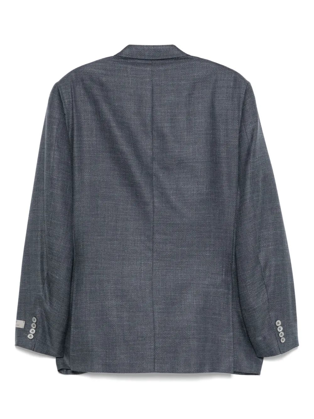 Canali Blazer met slub textuur - Blauw
