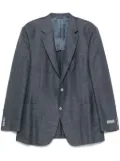 Canali slub-texture blazer - Blue