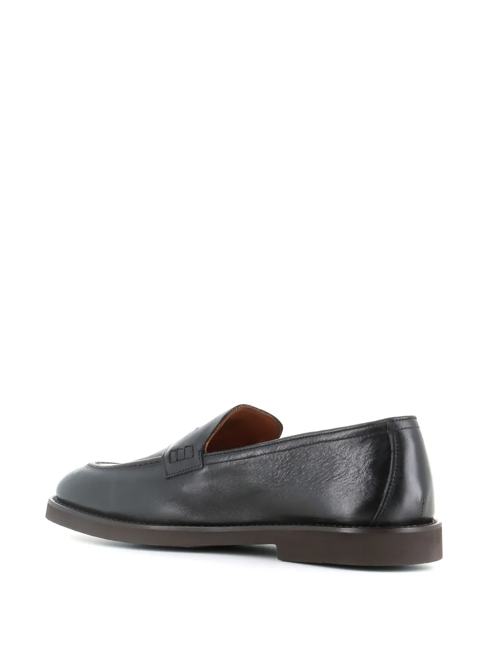 Doucal's leather loafers Black