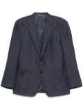 Canali patterned blazer - Blue