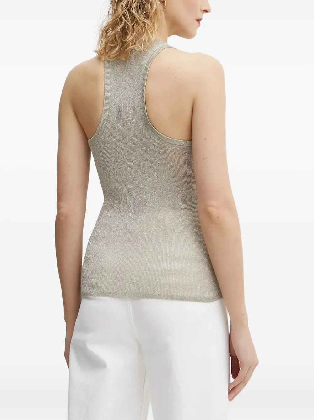 A.l.c Fisher Fine Lurex Cardigan In Light Gold In Neutral