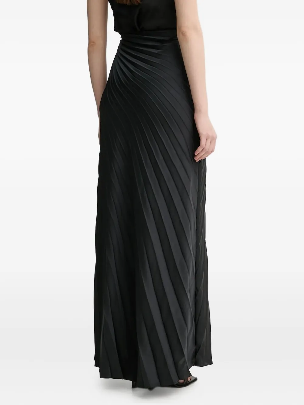 A.L.C. pleated maxi skirt - Zwart