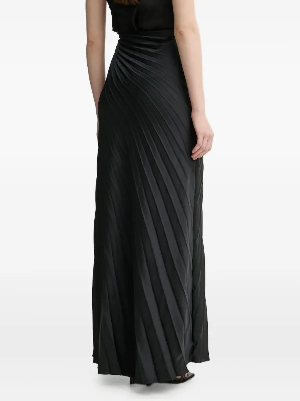 A.L.C. Pleated Maxi Women Skirt - Black