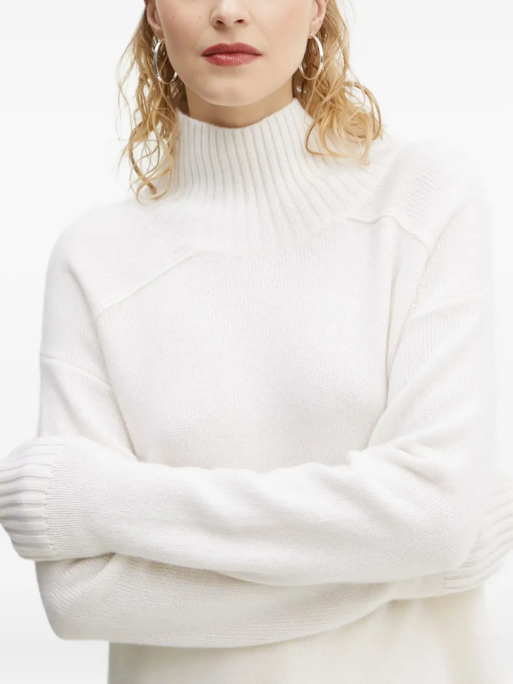 A.l.c Klassischer Kaschmirpullover In White