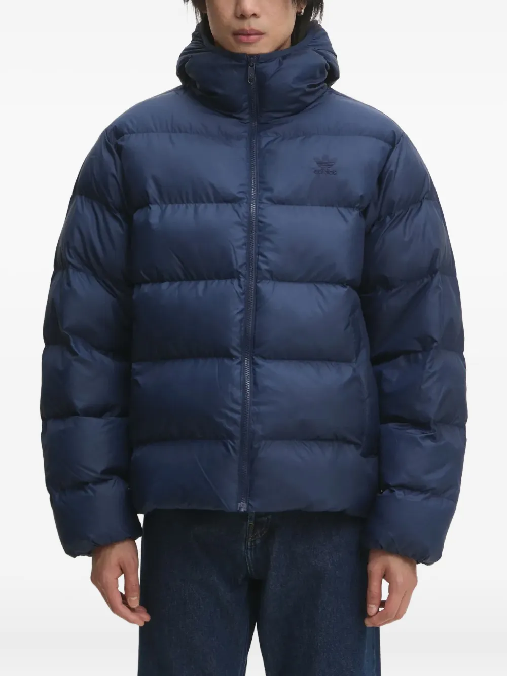 adidas doudoune à capuche | bleu | Image 1