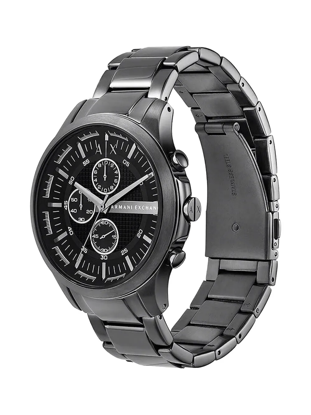 Armani Exchange Ronde wijzerplaat 46 mm - Zwart