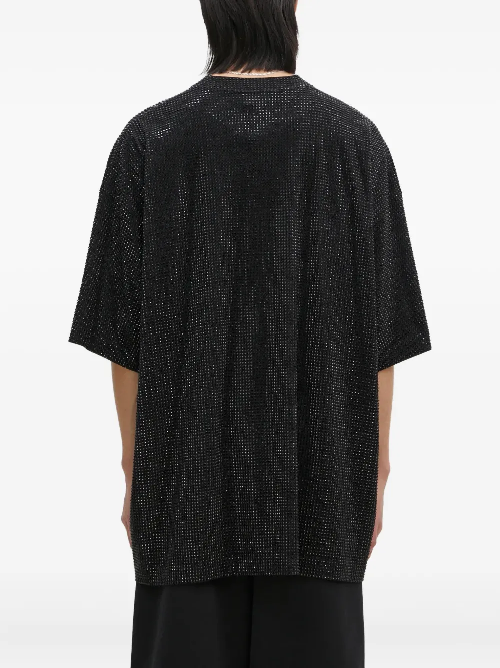 VETEMENTS rhinestone-embellished T-shirt Zwart