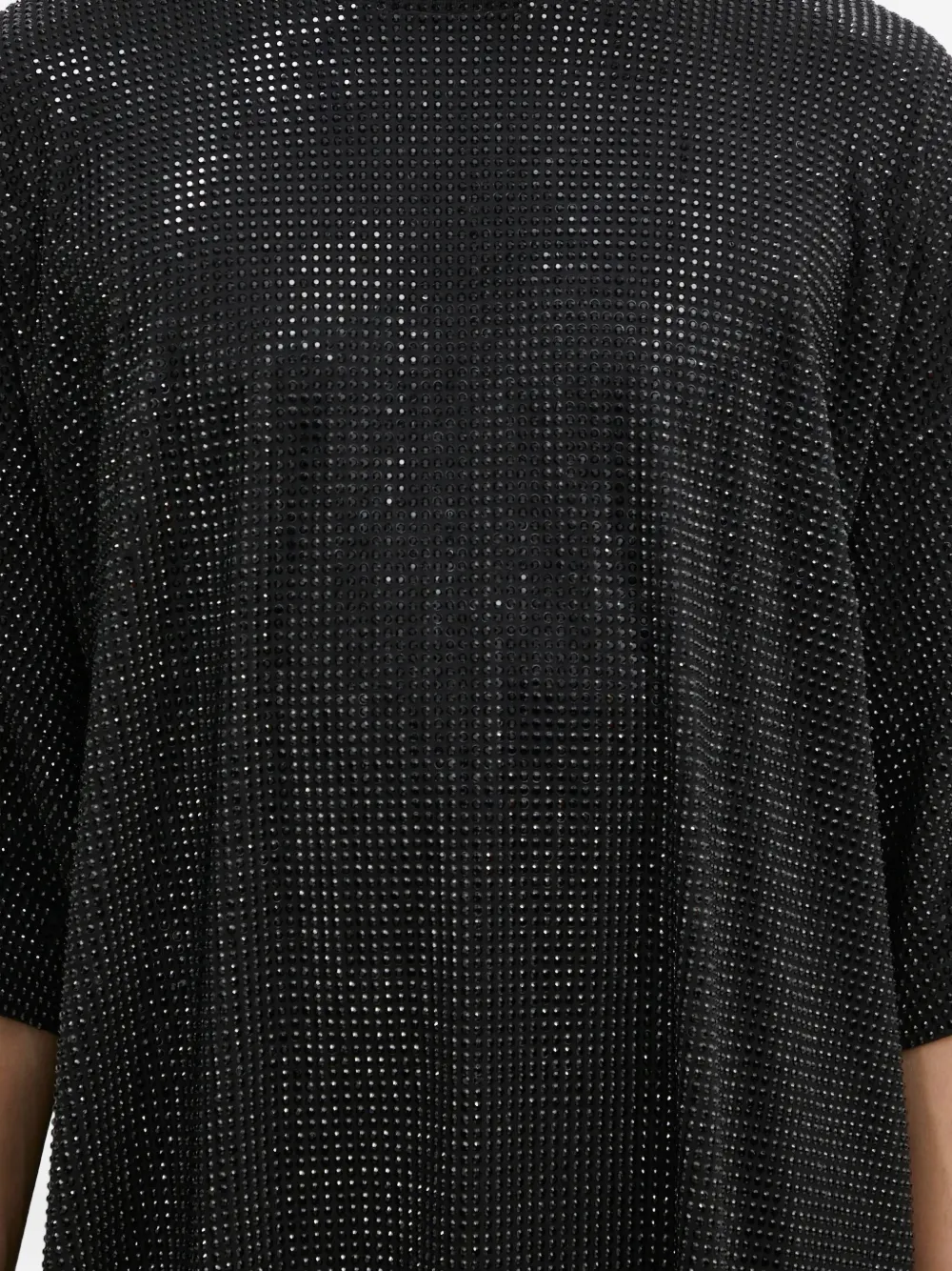 VETEMENTS rhinestone-embellished T-shirt Zwart