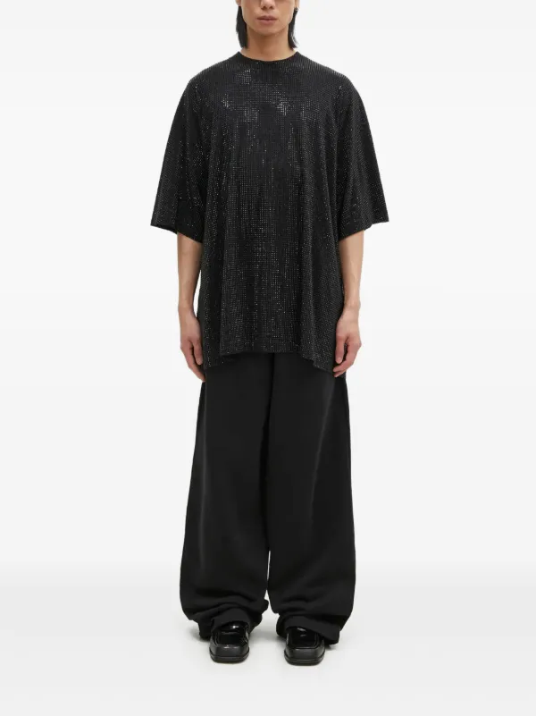 VETEMENTS ラインストーン Tシャツ | ブラック | FARFETCH JP