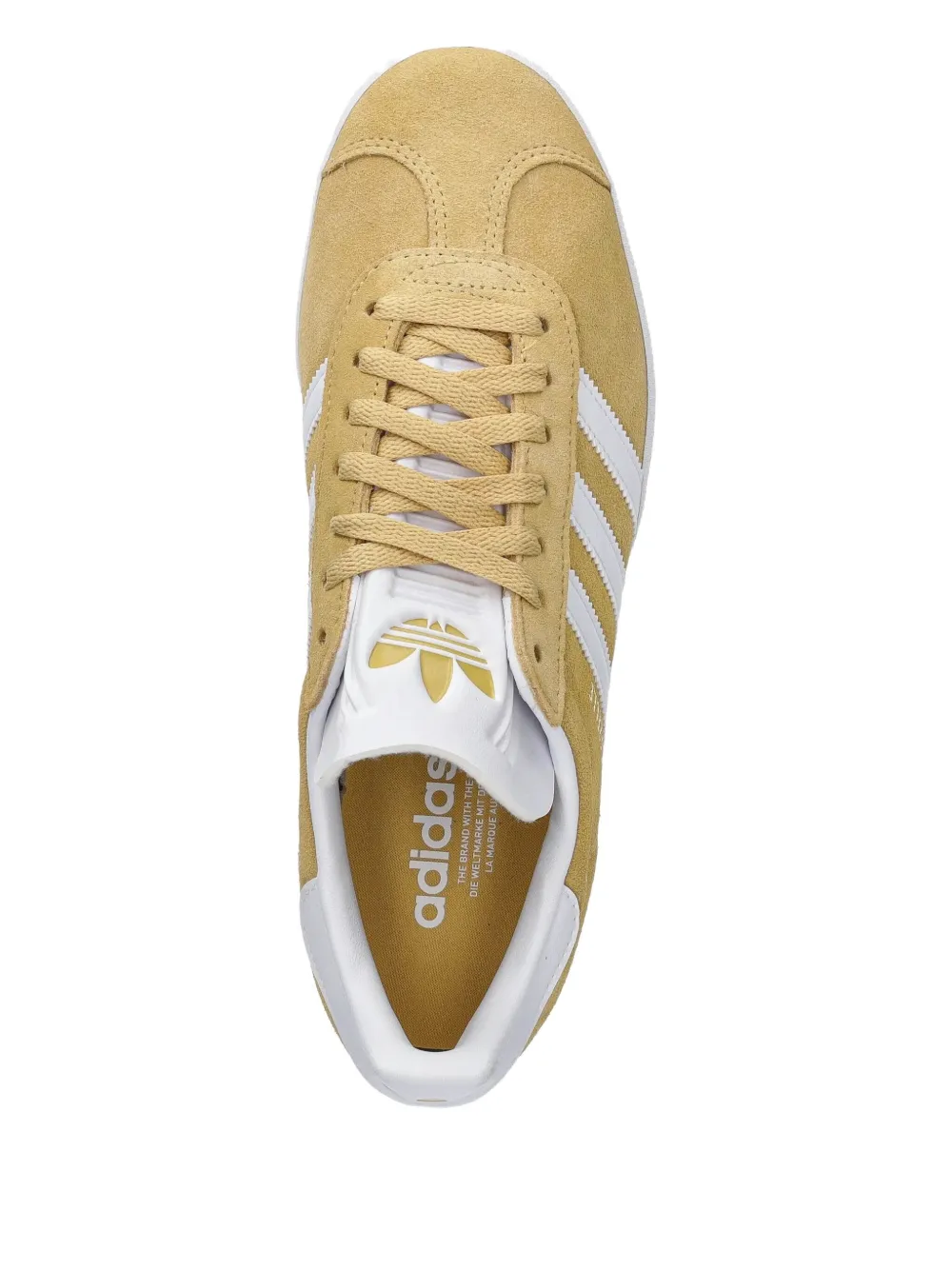 adidas Gazelle suede 3-stripe sneakers Neutrals