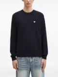 Human Made heart-logo wool sweater - Blue
