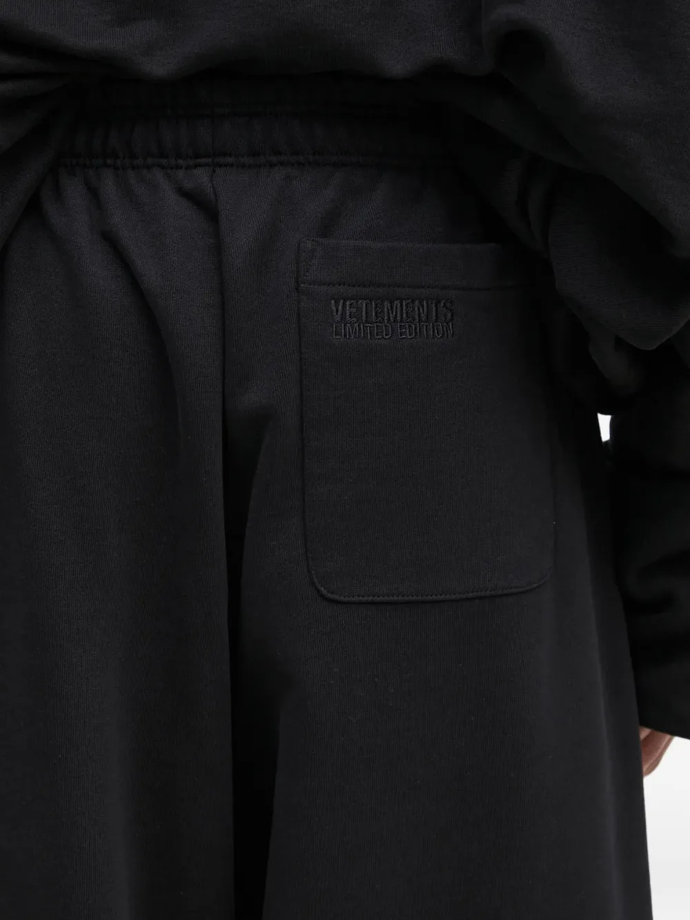 VETEMENTS elastic-waistband track pants Zwart
