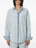 VETEMENTS inside-out denim shirt - Blue