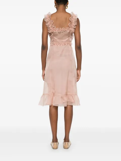 Alessandra Rich ruffle-detailed midi dress FABX4034F4315 - 3
