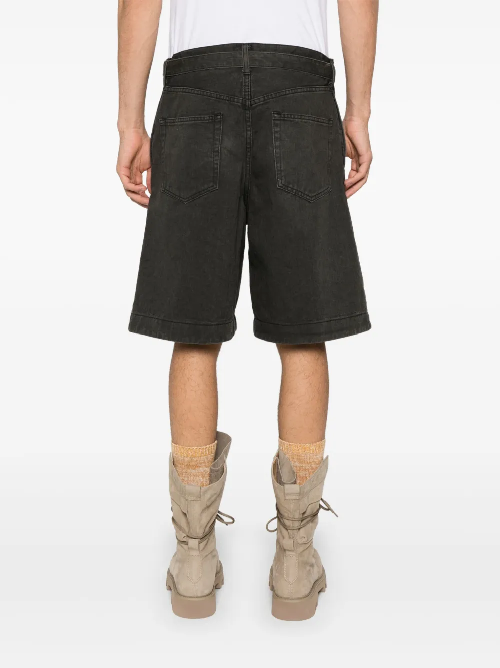 sacai Denim shorts Grijs