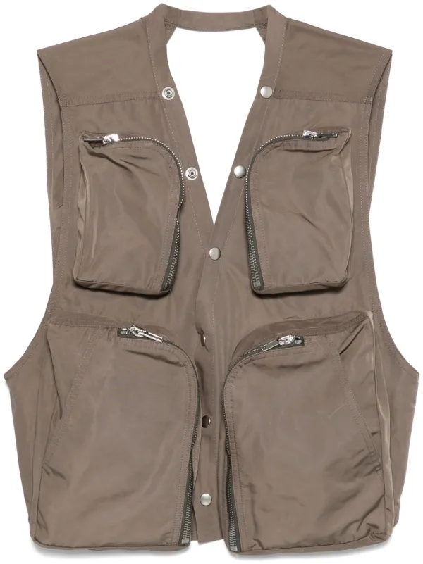 Rick Owens ワークベスト Rick Owens カーゴベスト | ブラック | FARFETCH JP