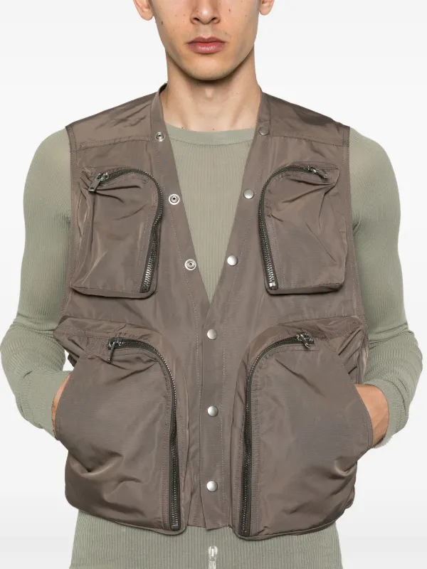 Rick Owens ワークベスト Rick Owens カーゴベスト | ブラック | FARFETCH JP