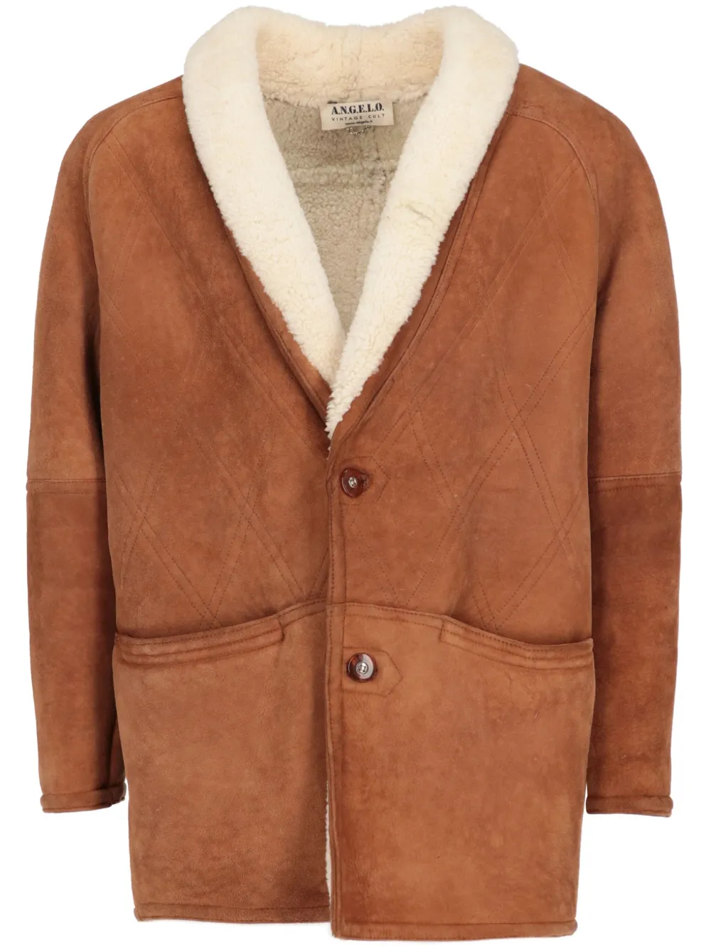 A.N.G.E.L.O. Vintage Cult 1980's レザー コート - ブラウン A.N.G.E.L.O. Vintage Cult 1980's レザー コート - ブラウン