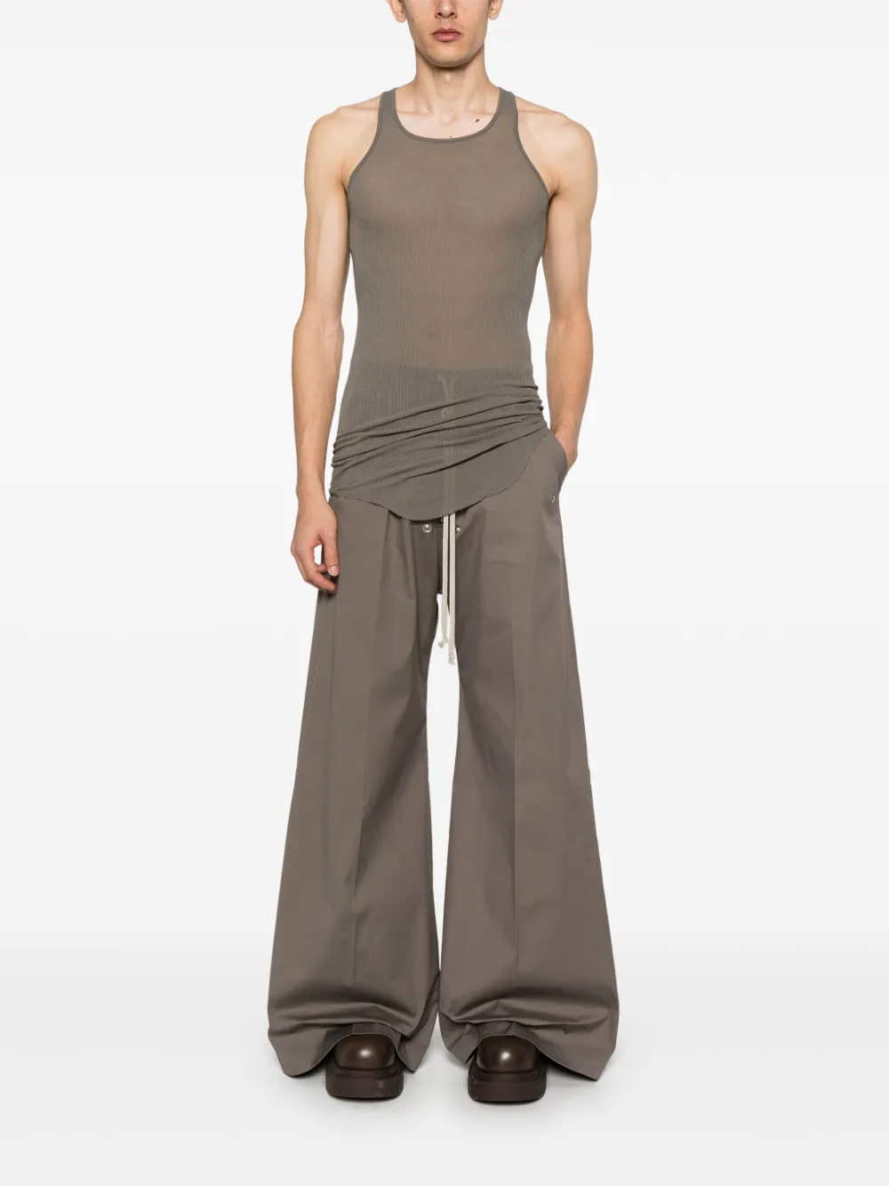 Rick Owens Bela broek met wijde pijpen - Bruin