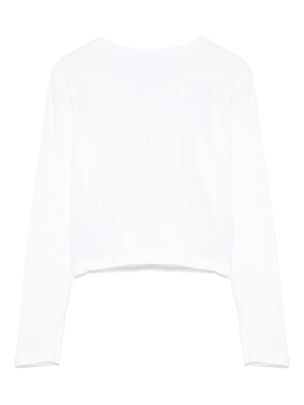 James Perse Cropped T-shirt - Wit