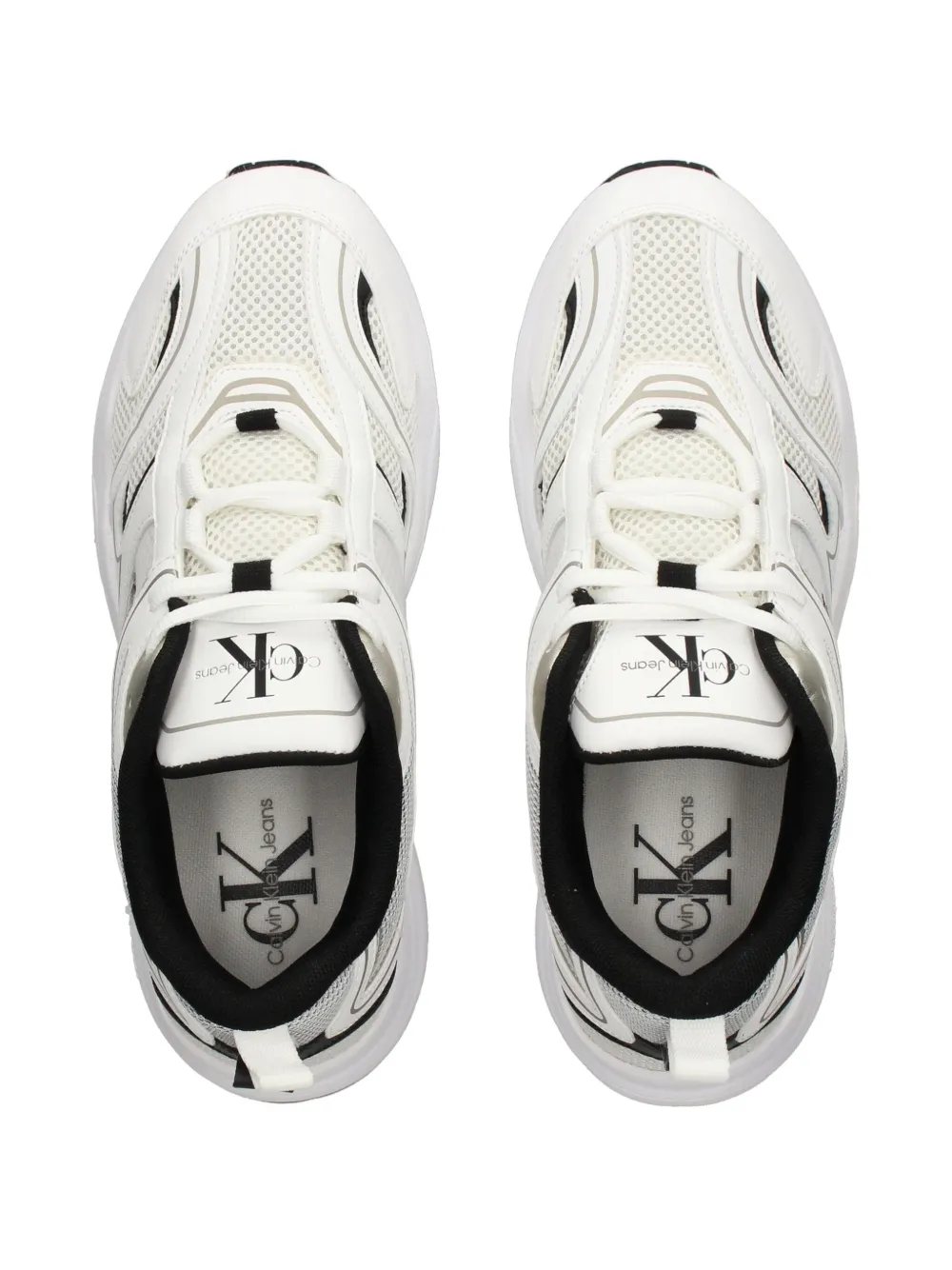 Calvin Klein Jeans logo-patch sneakers White